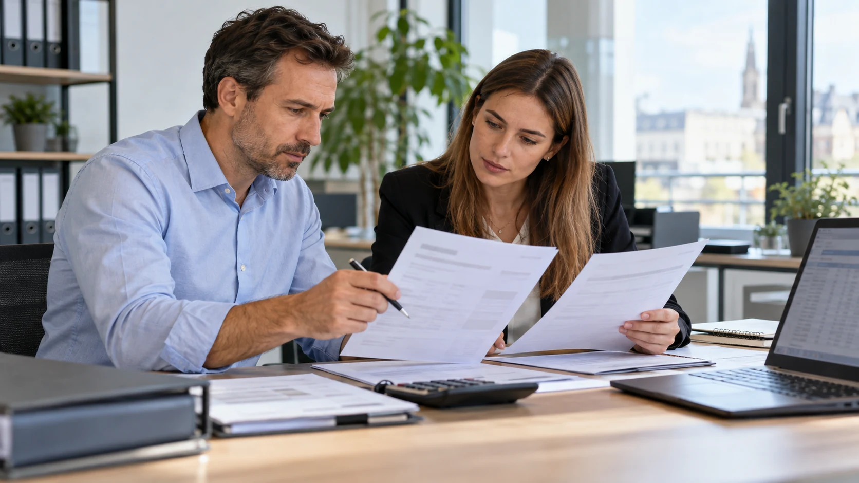 Accounts-Payable-Fachkräfte vergleichen eine Lieferantengutschrift mit der Ursprungsrechnung